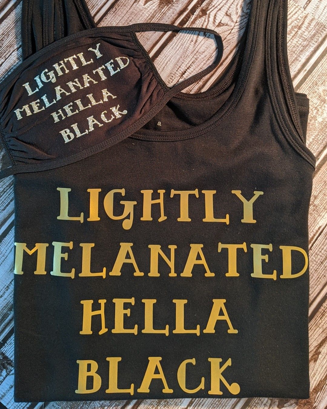 Custom t-shirts and masks