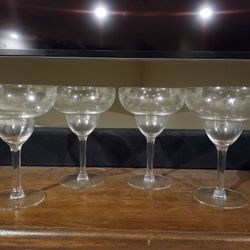 4 Princess House Crystal Margareta Glasses