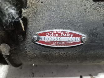 1962 Delco-Remy Generator w/Bracket 1102096, 2G18, 1962 Chevrolet Chevy