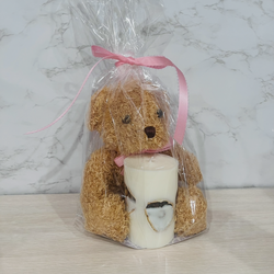 Gift set Teddy Bear 🧸 With Orange Candle. New