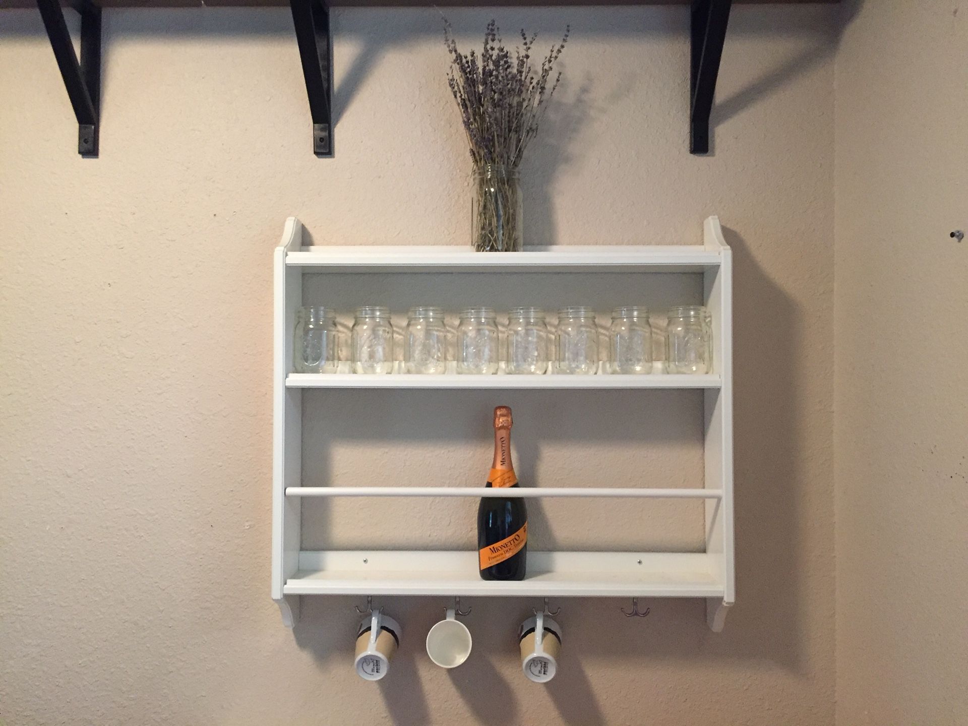 Excellent condition Ikea stenstorp wall shelves for plates, cups or wine rack