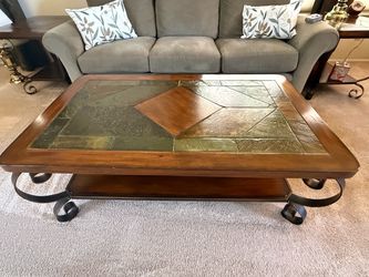 Living Room Table Set (End Tables x2, Coffee Table, Sofa Table)