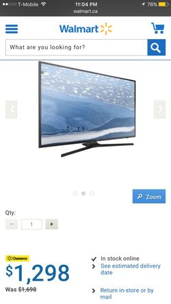 60 Samsung 4K tv new open box