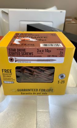 Star Driver Coated Screws Deckmate 5 lb 3 in X 10 ga