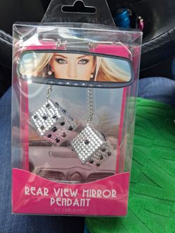 rearview mirror dice bling