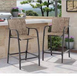 Outdoor Patio Bar Stools Set of 2