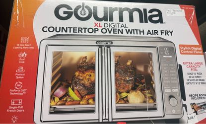 Gourmia XL countertop oven w/airfyer