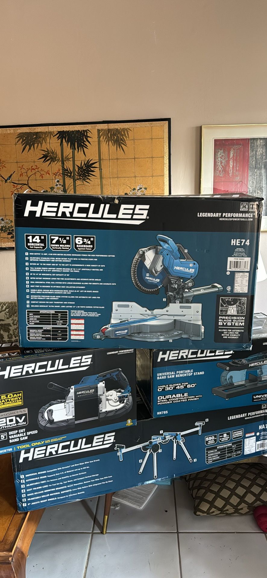 HERCULES 12 in. Dual-Bevel Sliding Compound Miter Saw with Precision LED Shadow Guide