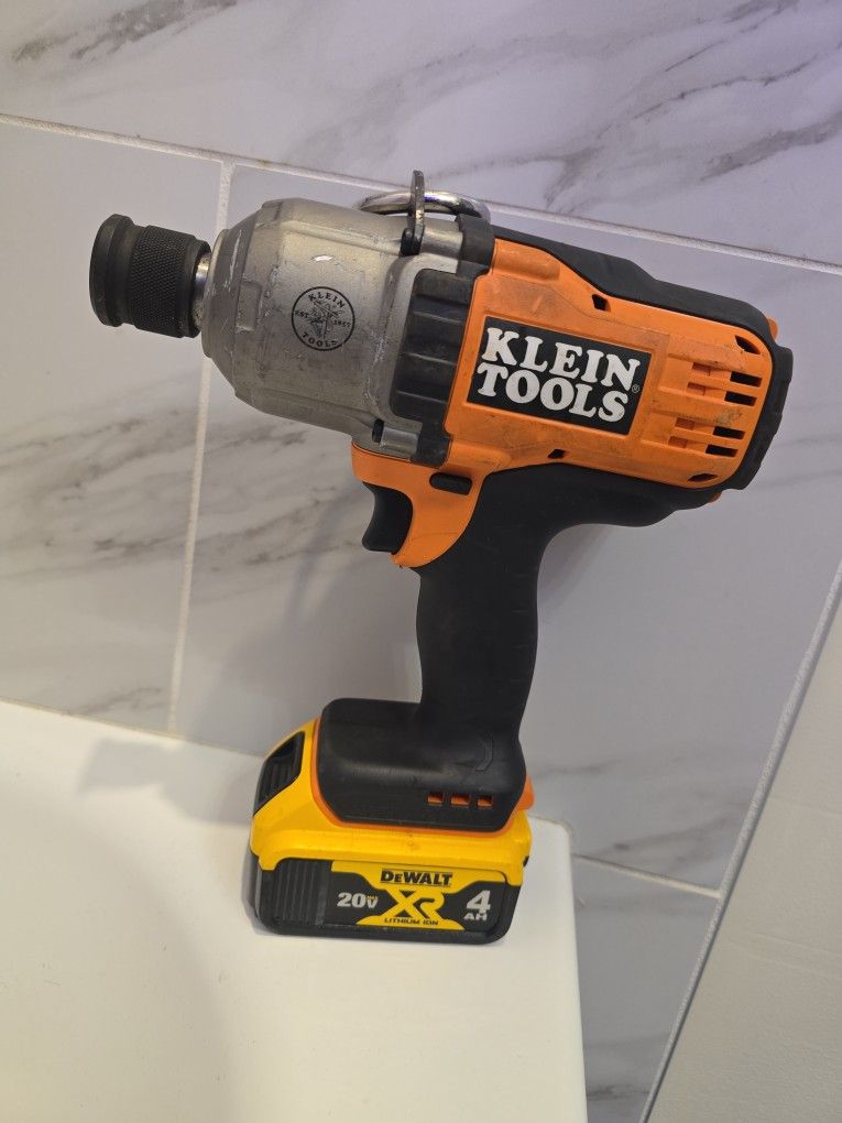 Klein Tools Impact Drill and DeWalt Battery 