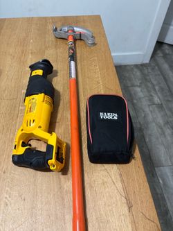 conduit bender, reciprocating saw, multimeter