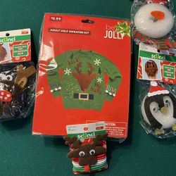 Ugly Christmas Sweater Kit and Hair Decorating Kits $8 Takes All