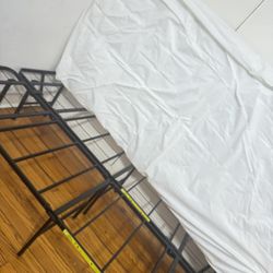 full bed frame and mattress 