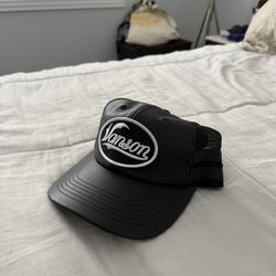 Supreme Leather Vanson Hat 