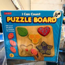 Lakeshore I Can Count Puzzle Board - New Early Math Educational Toy