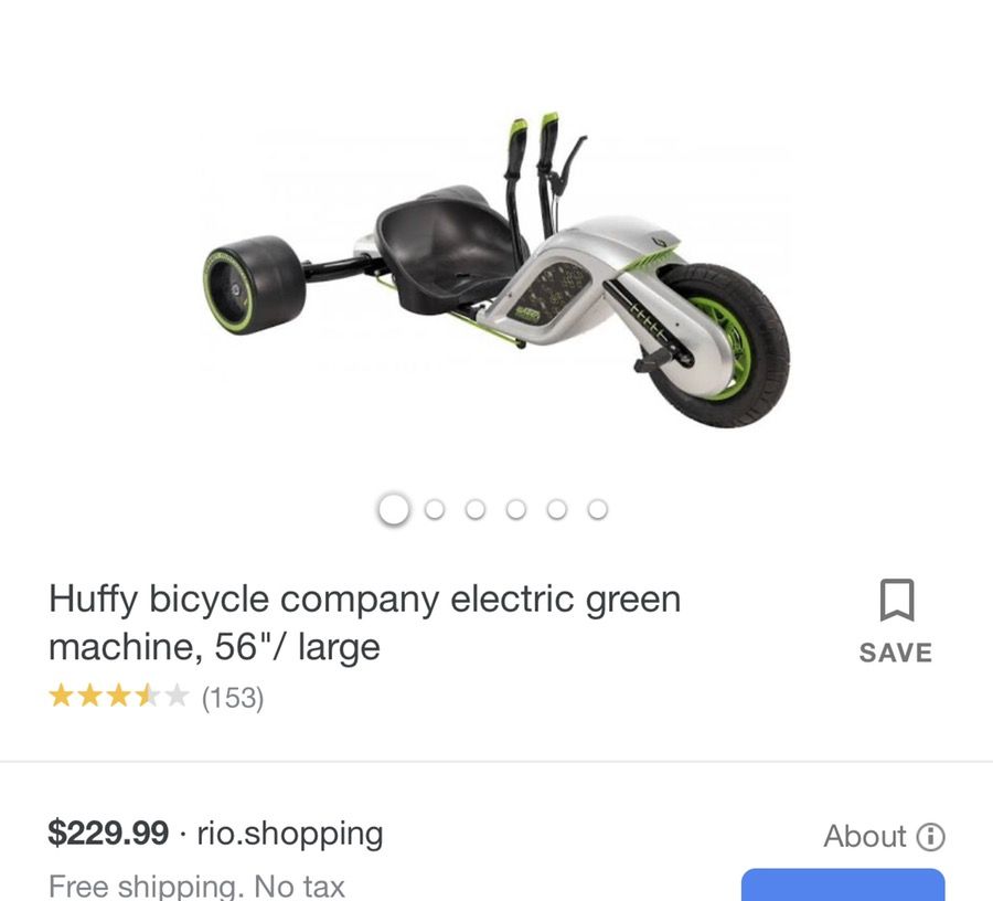 Huffy Bicycle Electric Green Machine