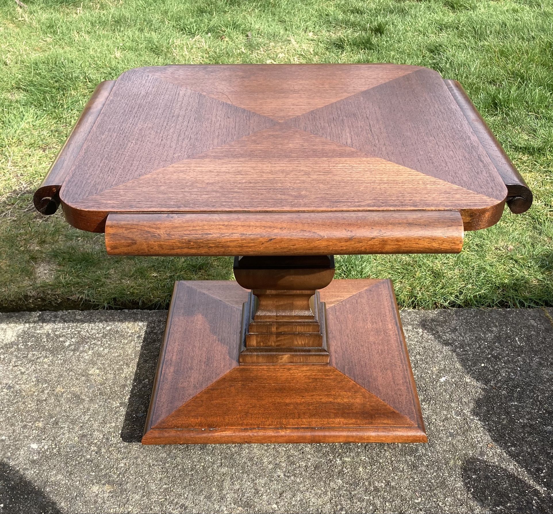 Mid century Thomasville Square Wood End Table French