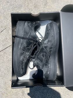 Kobe Air Force 1 Low Black Snakeskin Limited Edition AF1s