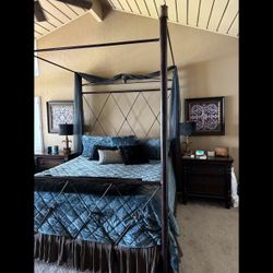 King Sized  Canopy Bed Frame - Mario Villa
