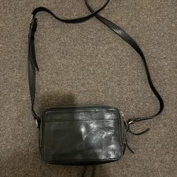 Frye Leather Camera Crossbody Bag - Black