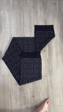 Coach Brand New Black/Dark gray scarf