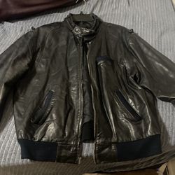 Members Only Leather Jacket (black) 