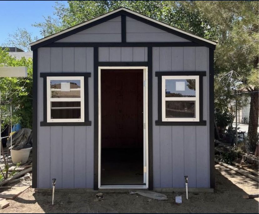 barn sheds suitable for various purposes such as casitas, man caves, back houses, cuartos de lavado, storage, and cobertizos.