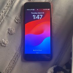 Red iphone SE 