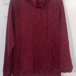 Express Red Fleece Athletic Fashion Hoodie  Size Large