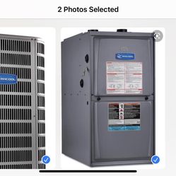 3 Ton 16 SEER MrCool Signature Central Air Conditioner Condenser ITEM: HA18185 MODEL: MAC16036A And Gas Furnace