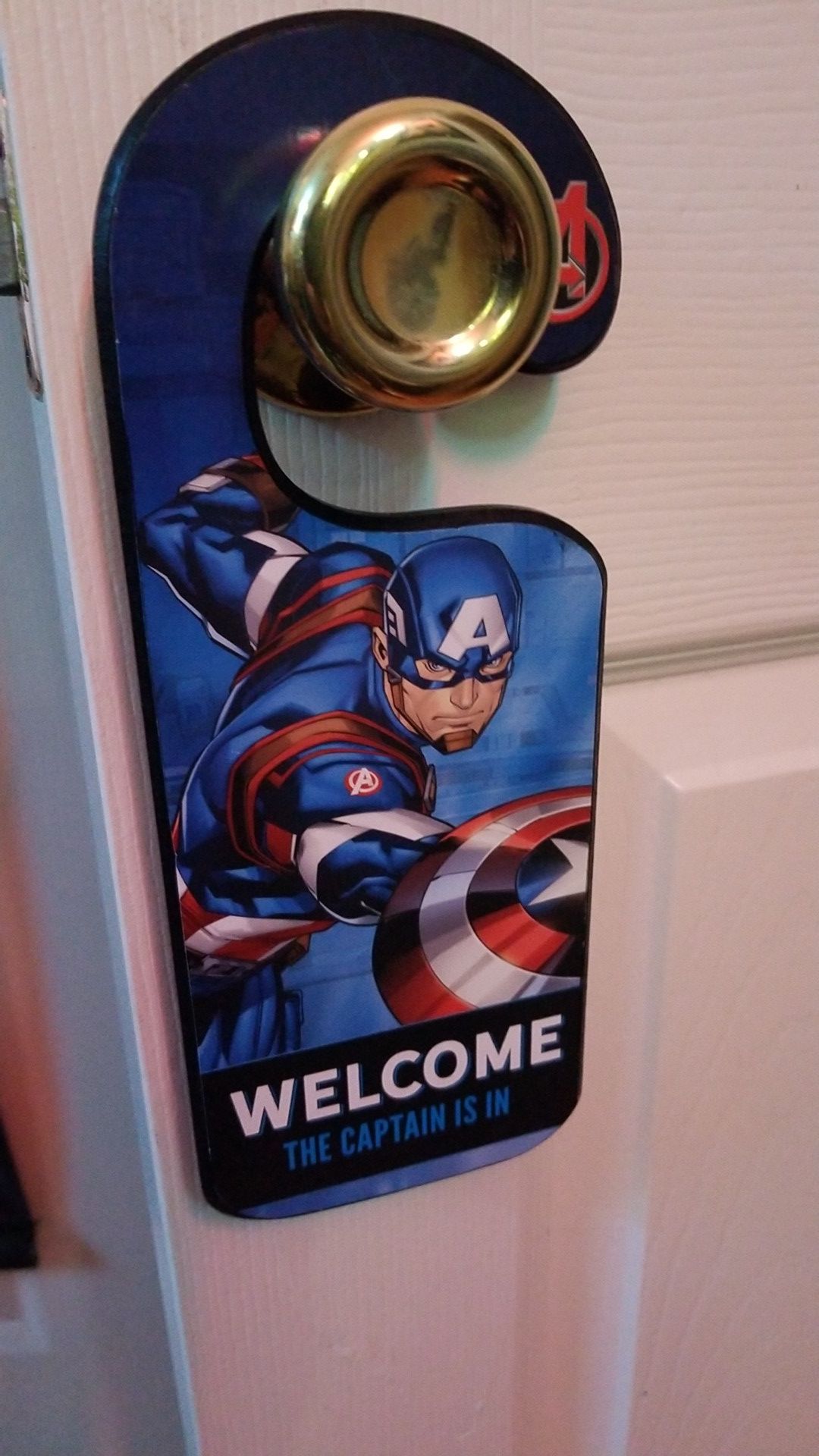 Marvel avengers captain America & iron man doorhanger