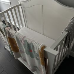 Brand New Crib Converts To Toddler Bed