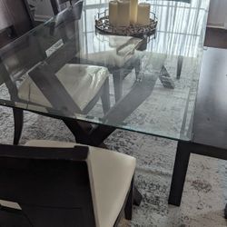 Dining Table, Chairs and Bench