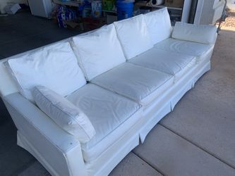 White Leather Couch