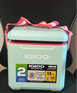 Vibrant Igloo Tag Along Too Cooler With Strap (New!)