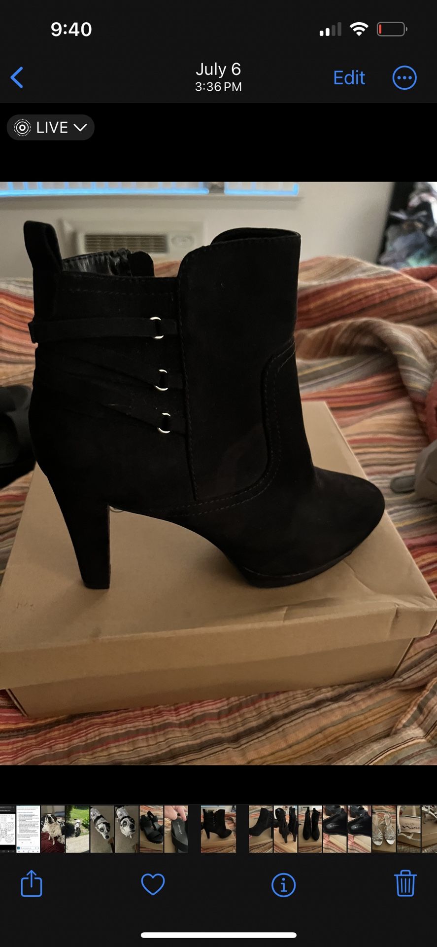 Black Boots Suede Fringe