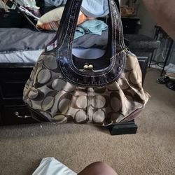 Coach Brown / Tan  Sholder Bag 