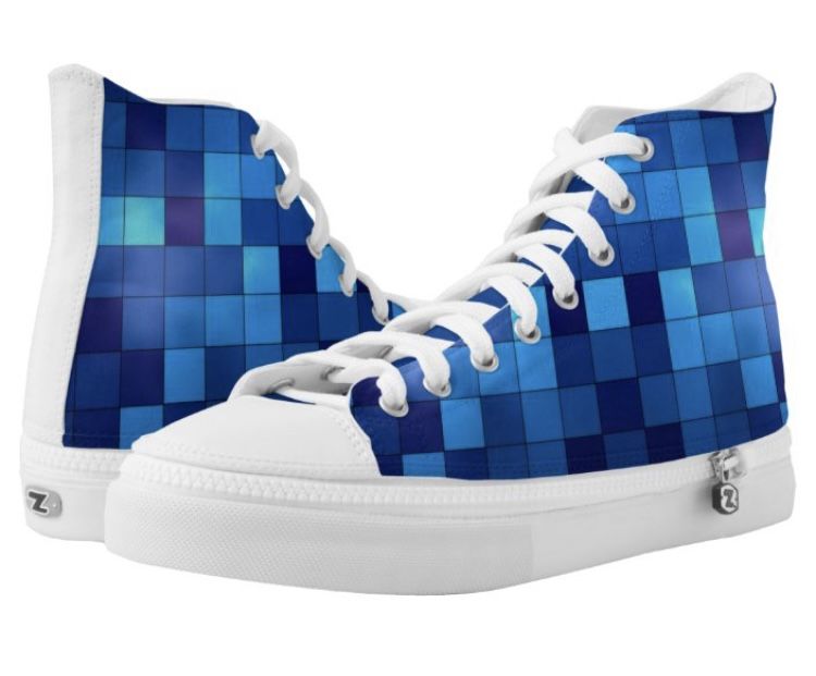 Men’s Blue High Top Sneakers