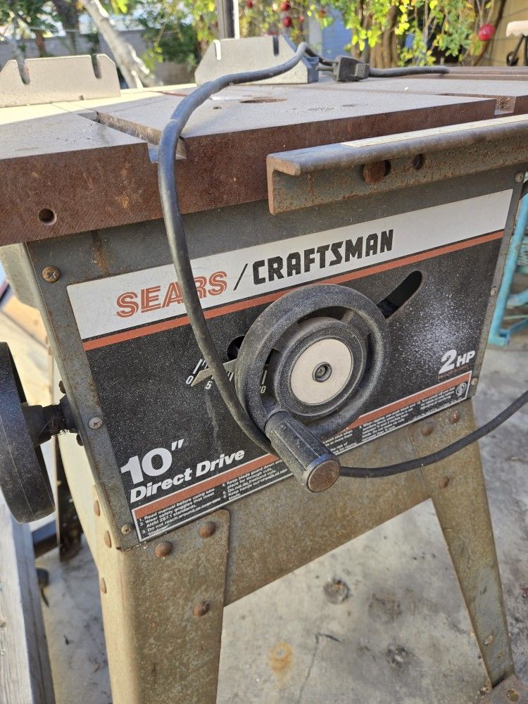 10 inch draftsman, Table saw