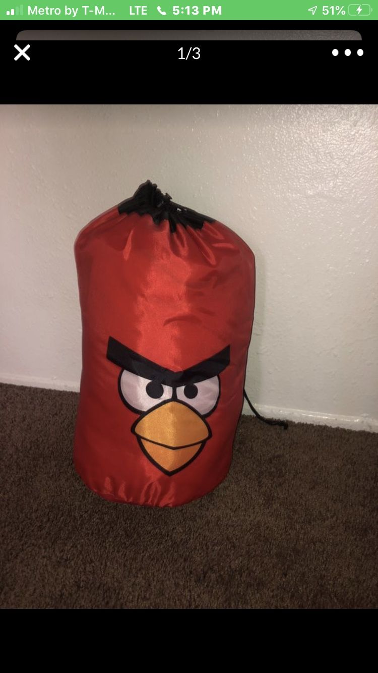 Angry bird sleeping bag