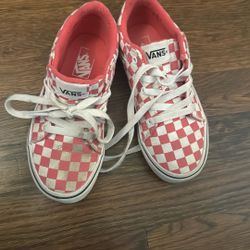 Girls checkered Vans size 13