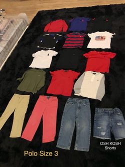 Polo Ralph Lauren (Lot of 15) & (1) OSH KOSH B’GOSH ) "Size 3 / 3T"