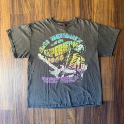 Jimi Hendrix 2000s Grey Graphic Tree