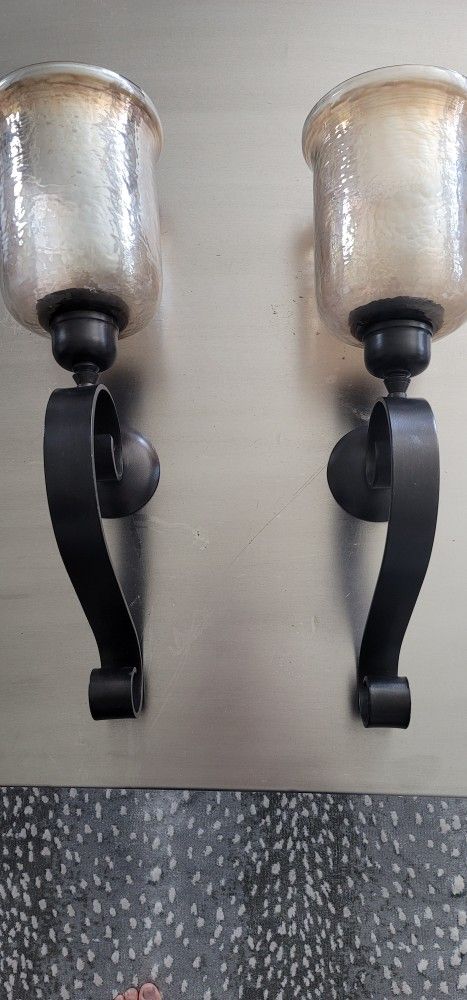 2-Wall Mount Sconce Candle Holder
