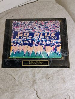 Michigan Wolverine Wall Plaque 