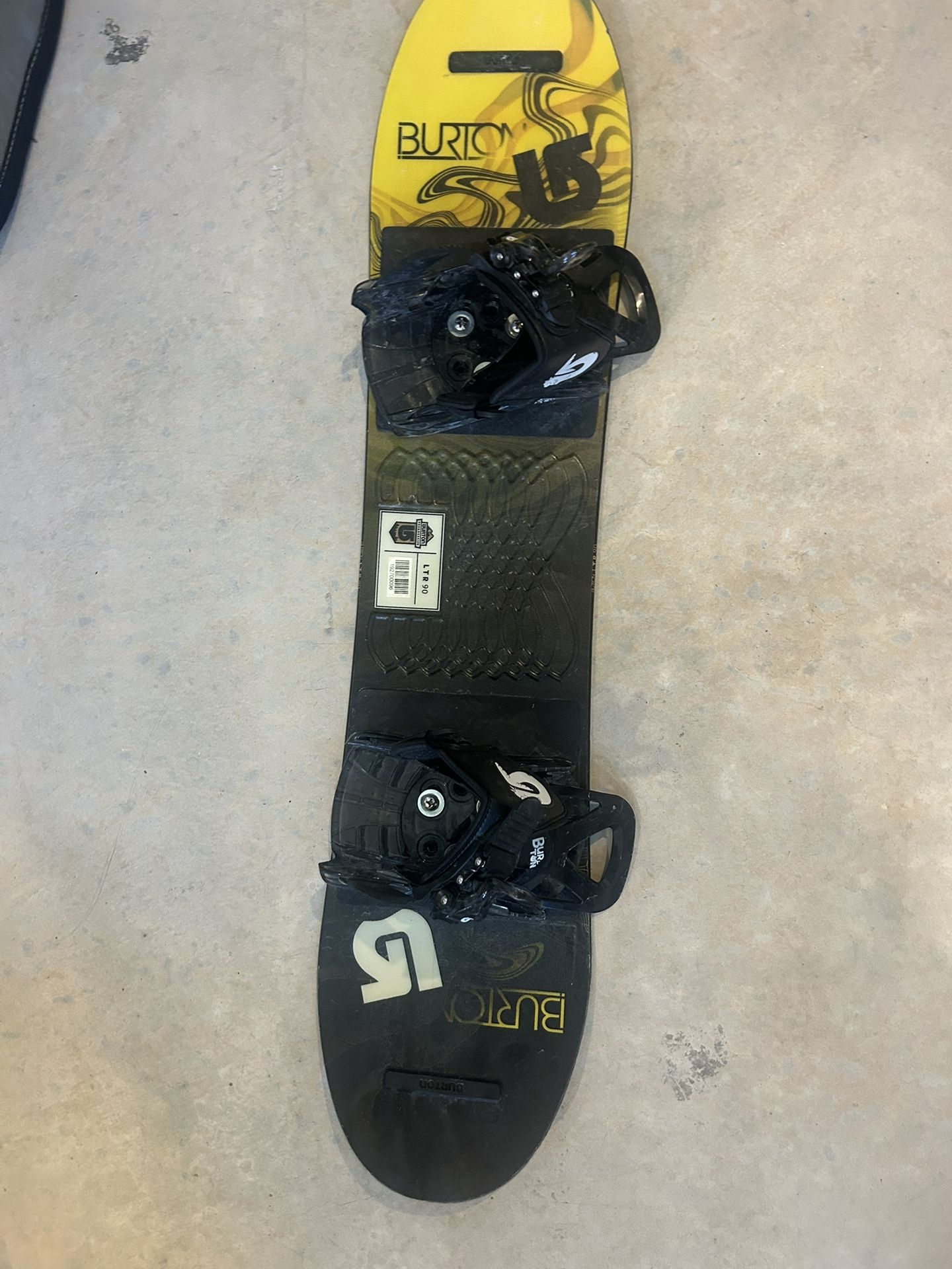 Kids Burton LTR 90cm Snowboard With Grom bindings