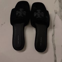 TORY BURCH ELEANOR VELVET SANDALS