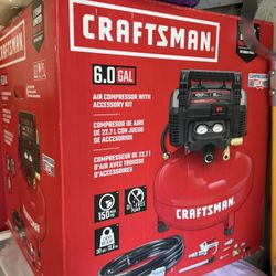 Craftsman 6 Gallon Air Compressor with Accessory Kit (CMEC6150K) - NEW