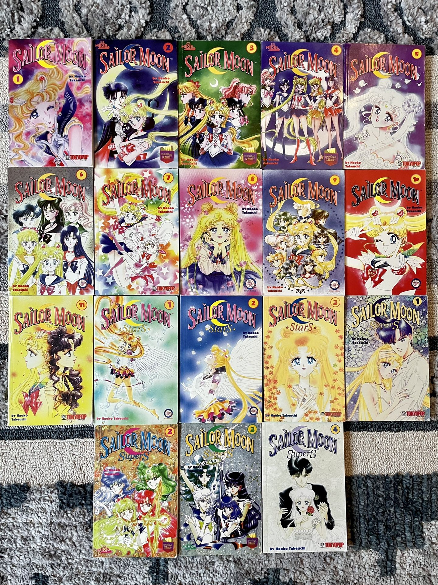 Vintage Sailor Moon Manga Complete 18 Volume Collection