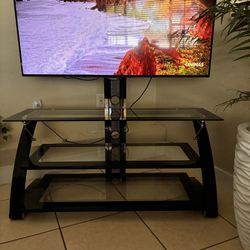 GLASS TOP TV CENTER TABLE FURNITURE 