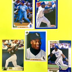 Bo Jackson MLB 5-Card Lot #3